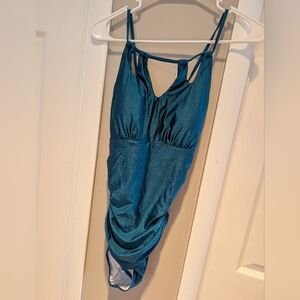 Elegant Teal Women's One Piece Bathing‎ Suit